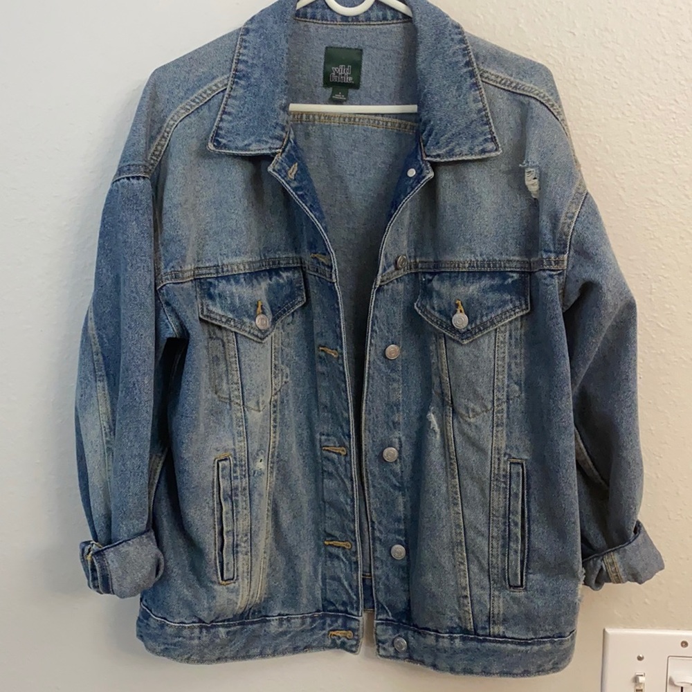Wild fable oversized jean jacket
